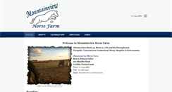 Desktop Screenshot of mountainviewhorsefarm.com