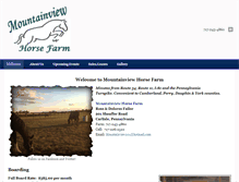 Tablet Screenshot of mountainviewhorsefarm.com